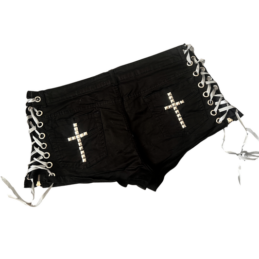 'Untie Me' Studded Shorts