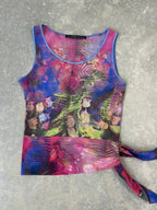 roberto cavalli mesh tank