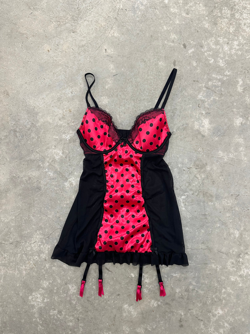 PINK POLKA BABYDOLL