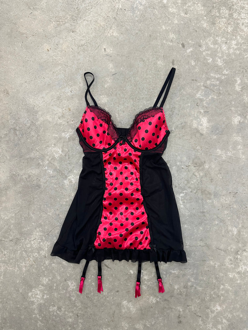 PINK POLKA BABYDOLL