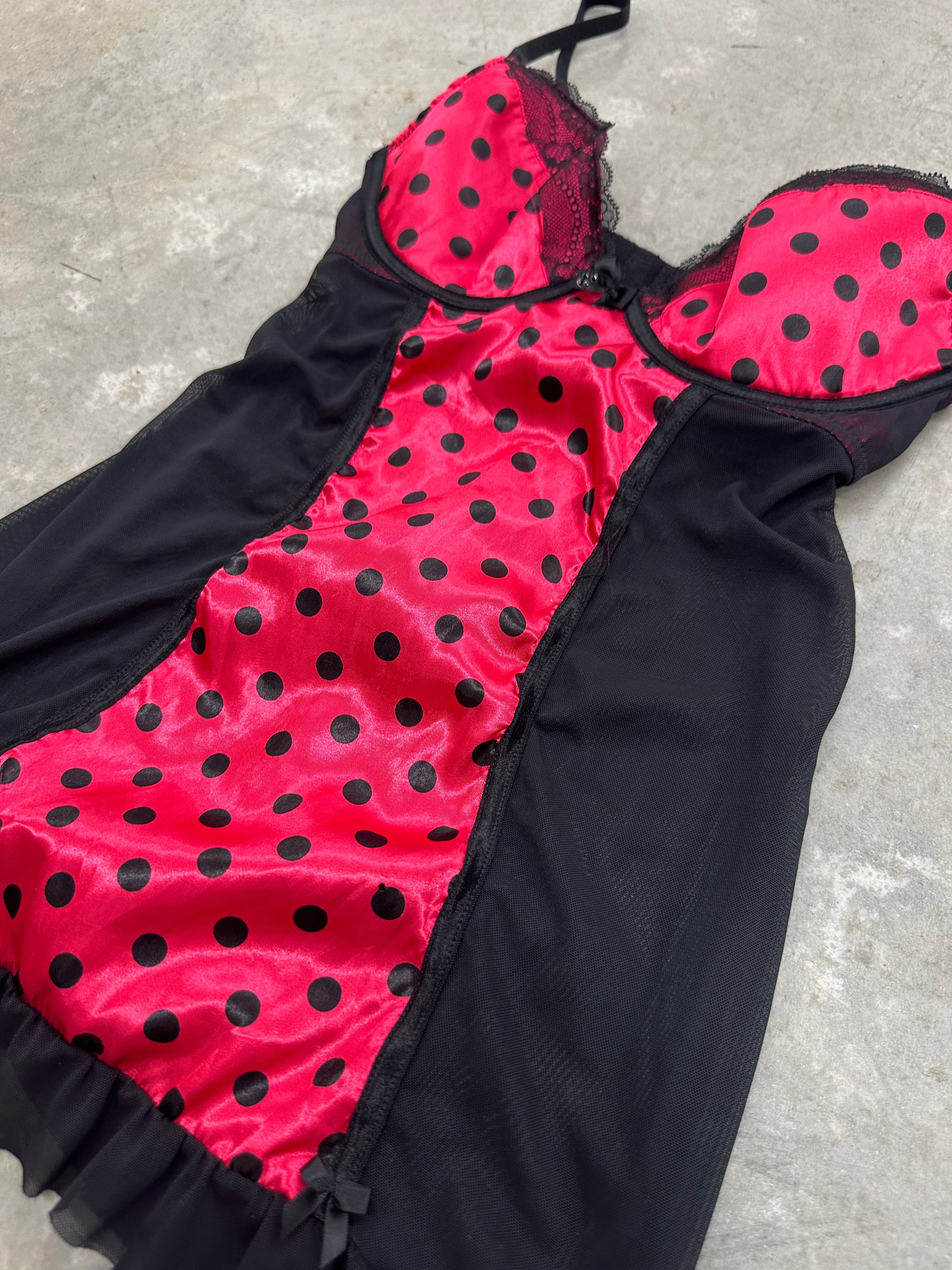 PINK POLKA BABYDOLL
