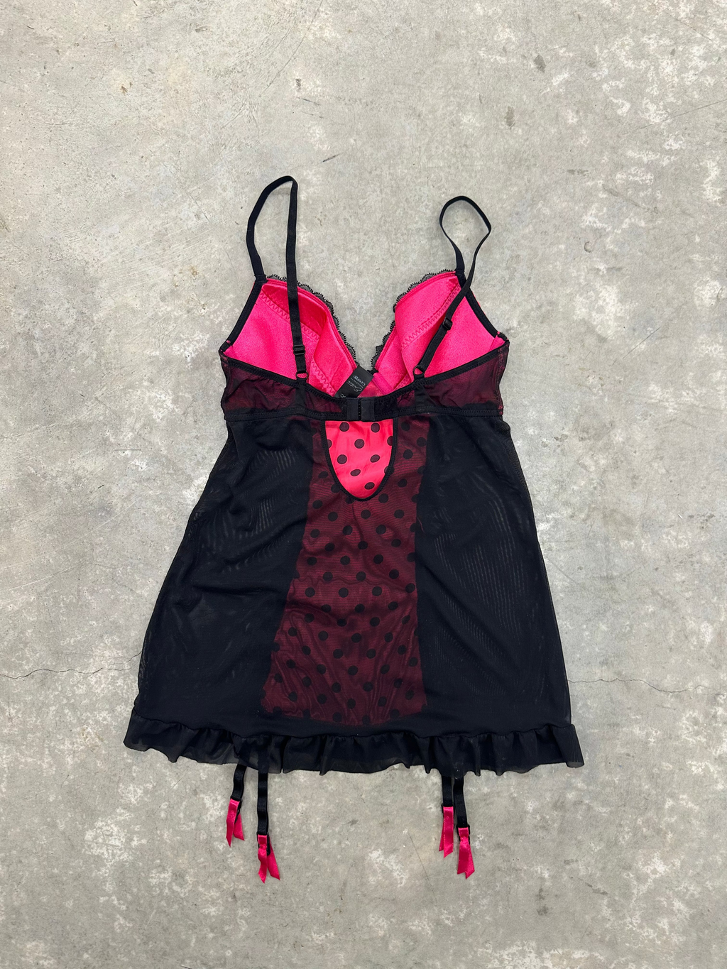 PINK POLKA BABYDOLL