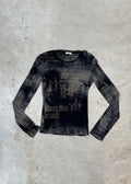 LONG SLEEVE MESH TOP