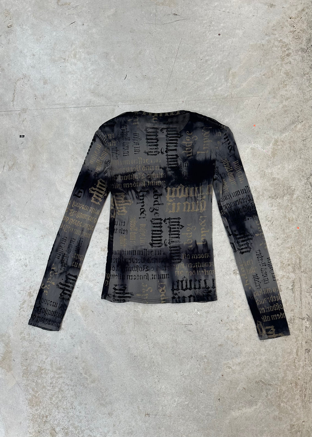 LONG SLEEVE MESH TOP