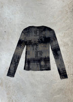 LONG SLEEVE MESH TOP