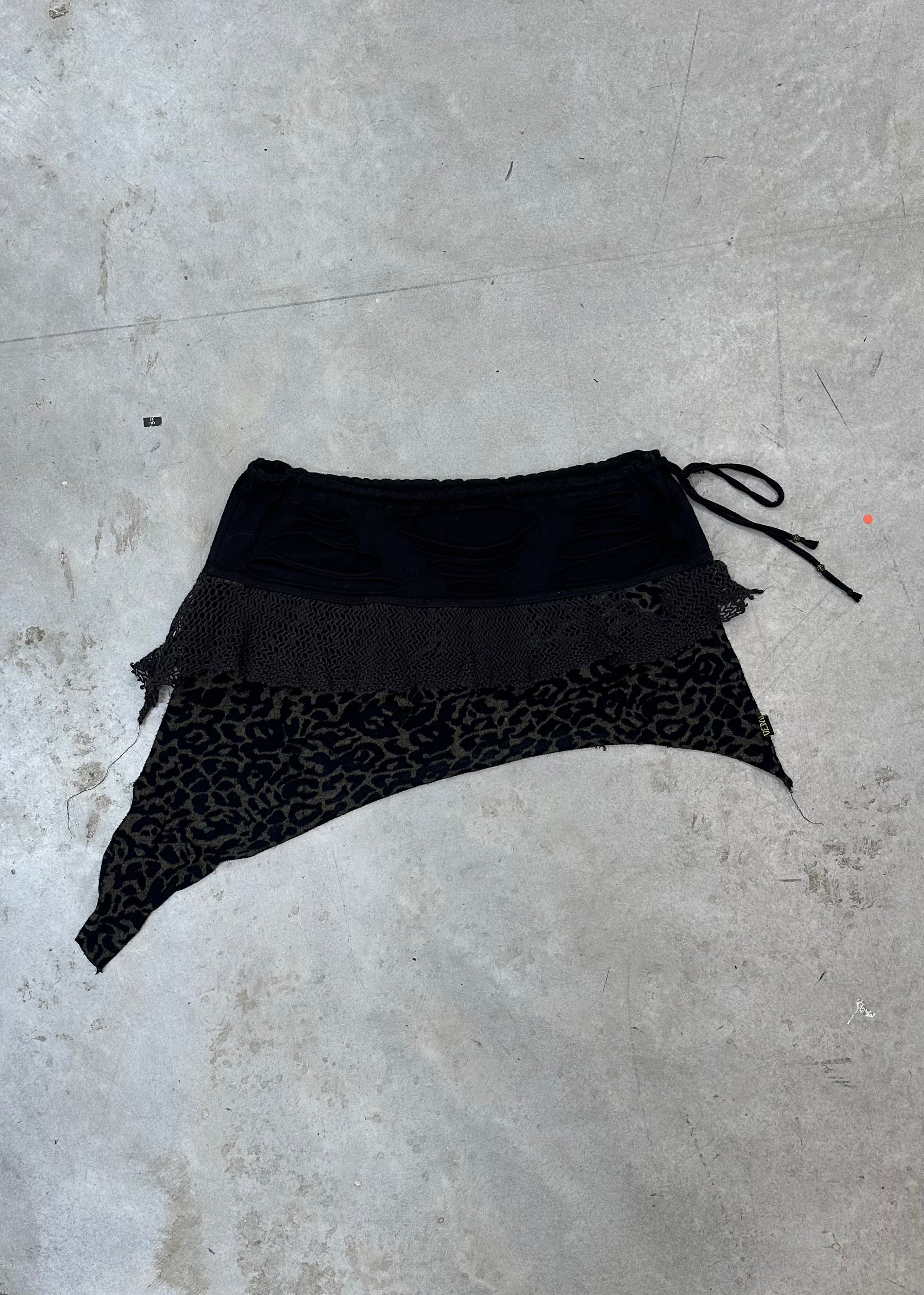 HIPPIE LEOPARD MINI SKIRT