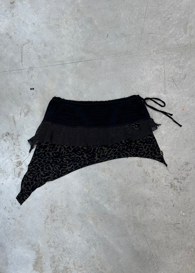 HIPPIE LEOPARD MINI SKIRT