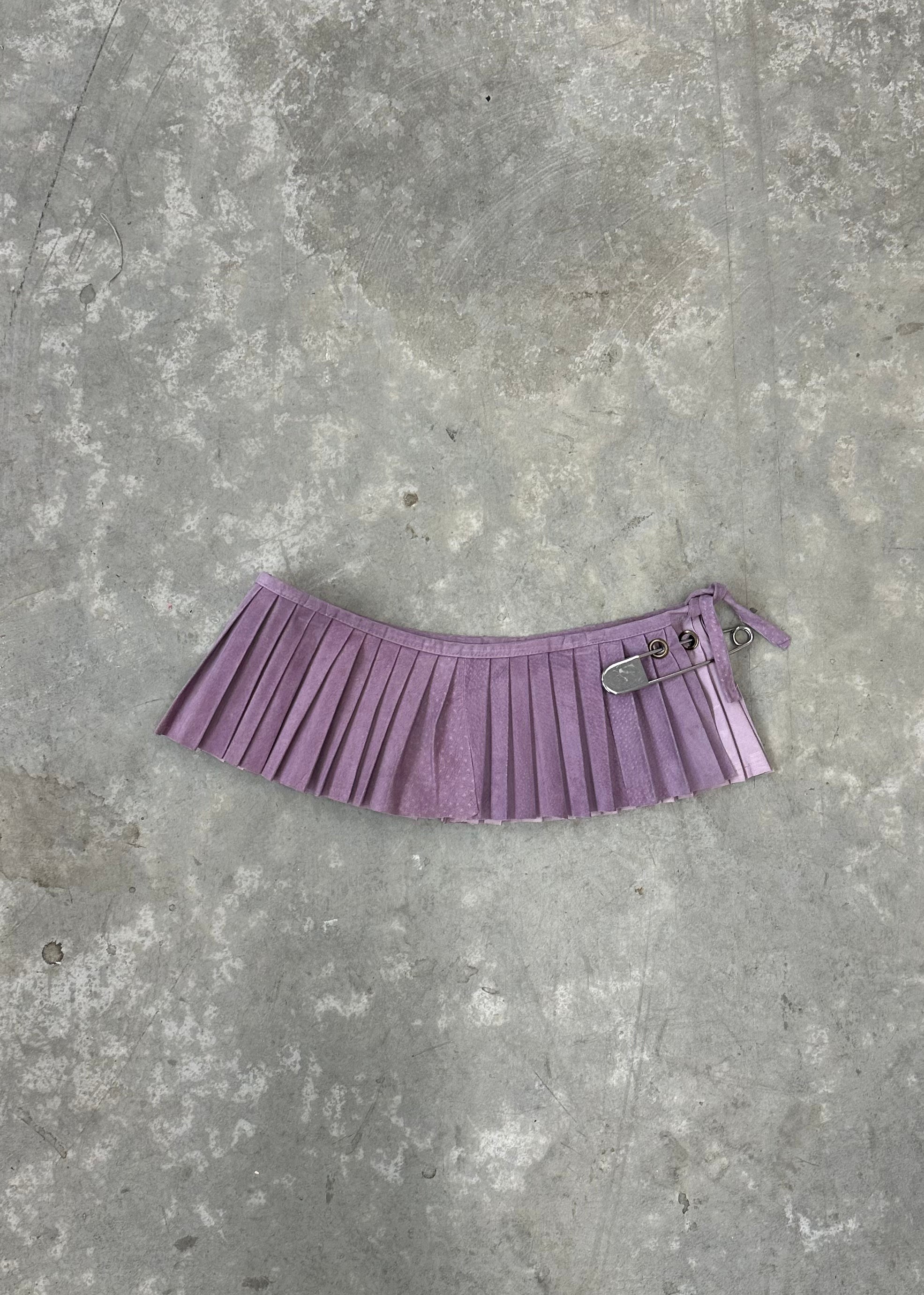 PLEATED MICRO-MINI SKIRT