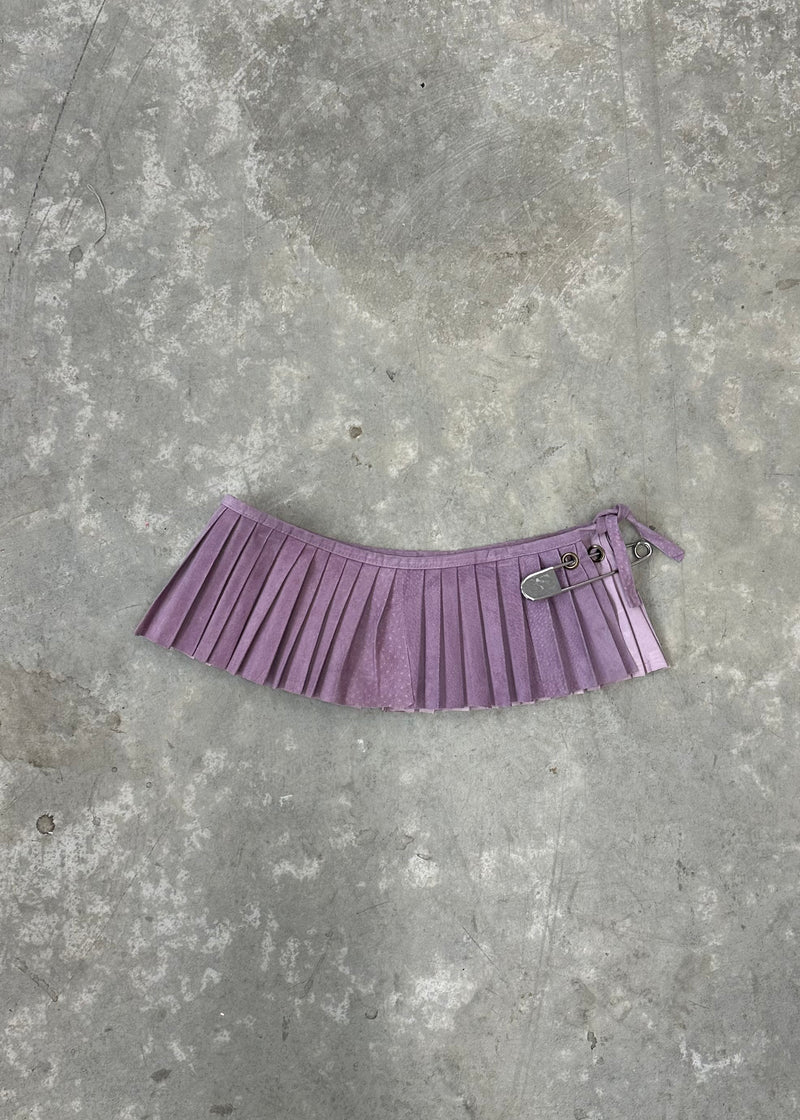 PLEATED MICRO-MINI SKIRT