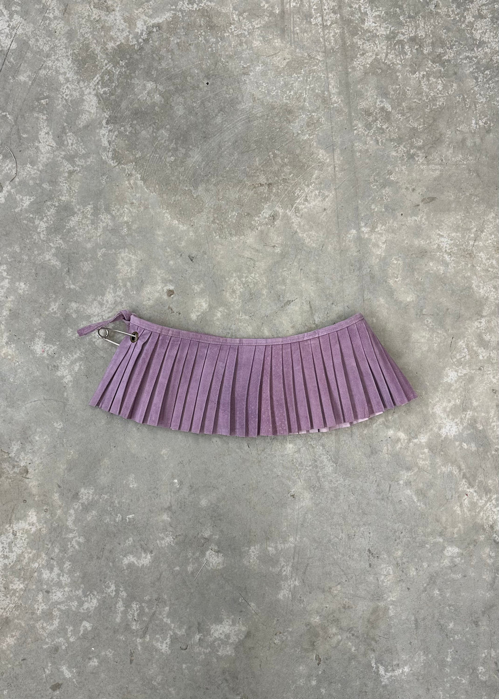 PLEATED MICRO-MINI SKIRT