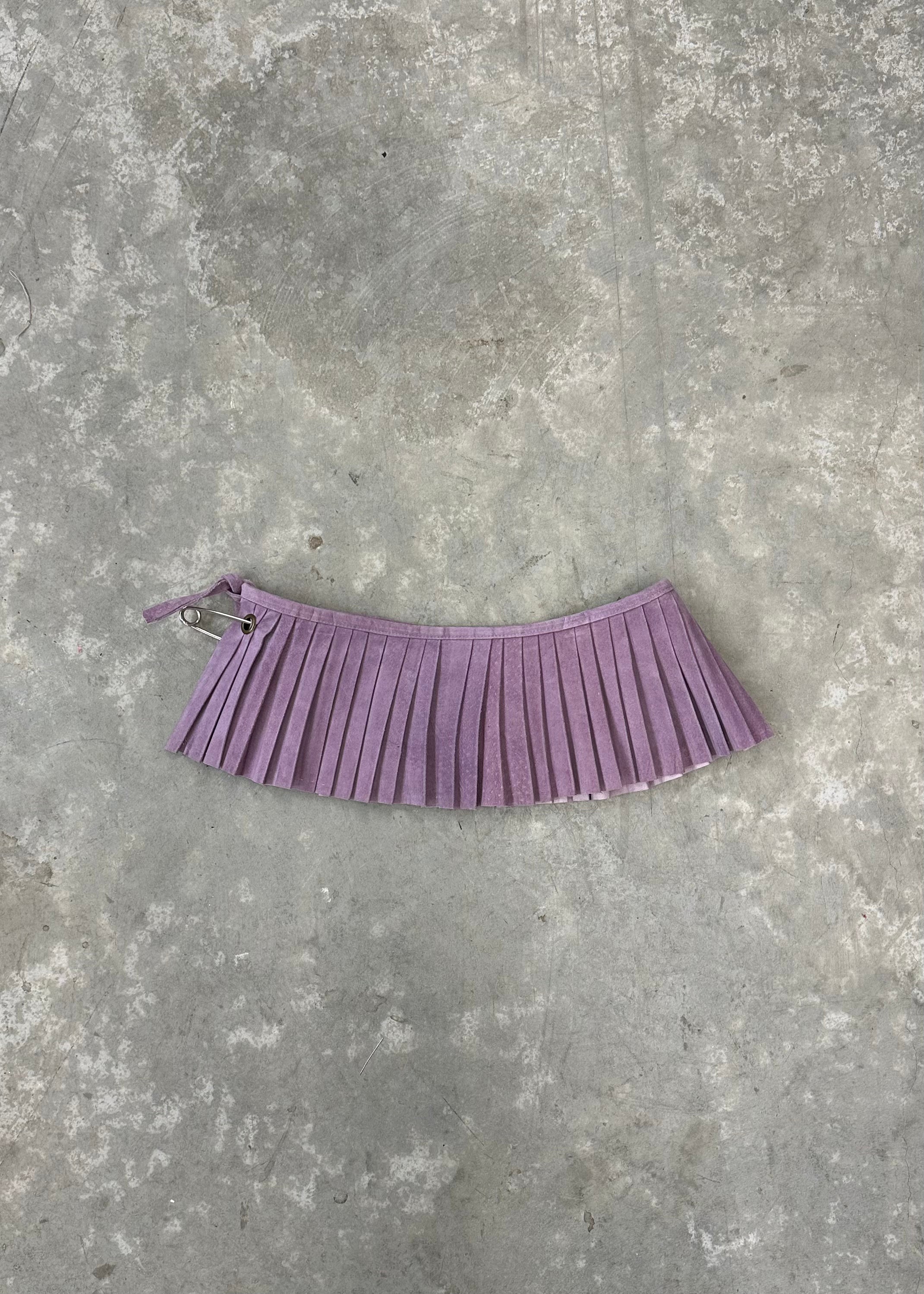 PLEATED MICRO-MINI SKIRT