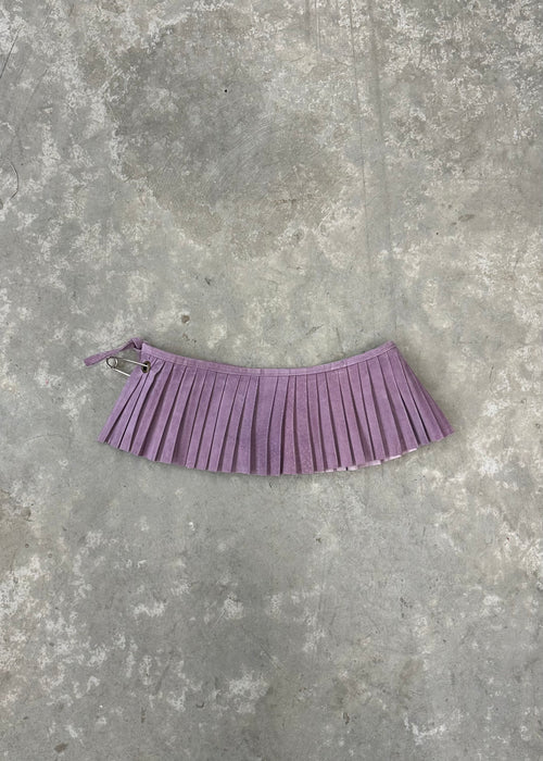 PLEATED MICRO-MINI SKIRT