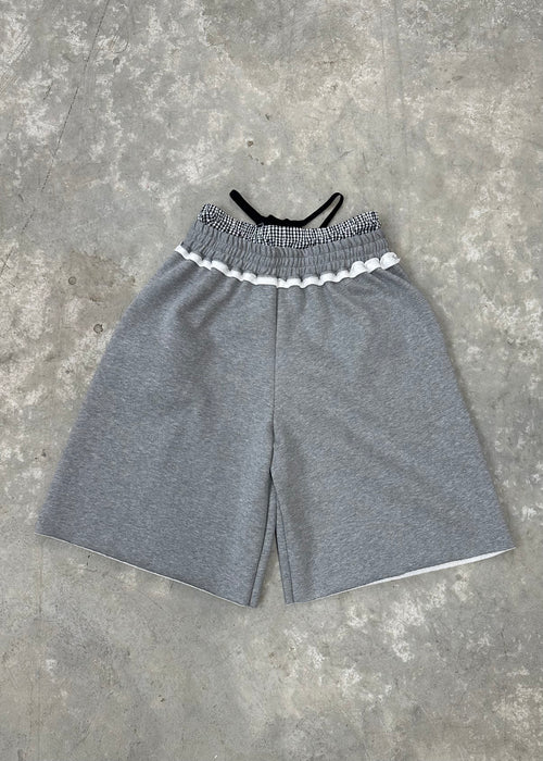 LAYERED JOGGER SHORTS