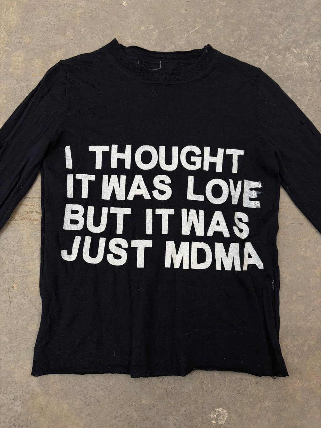 'I THOUGHT IT WAS LOVE' KNIT