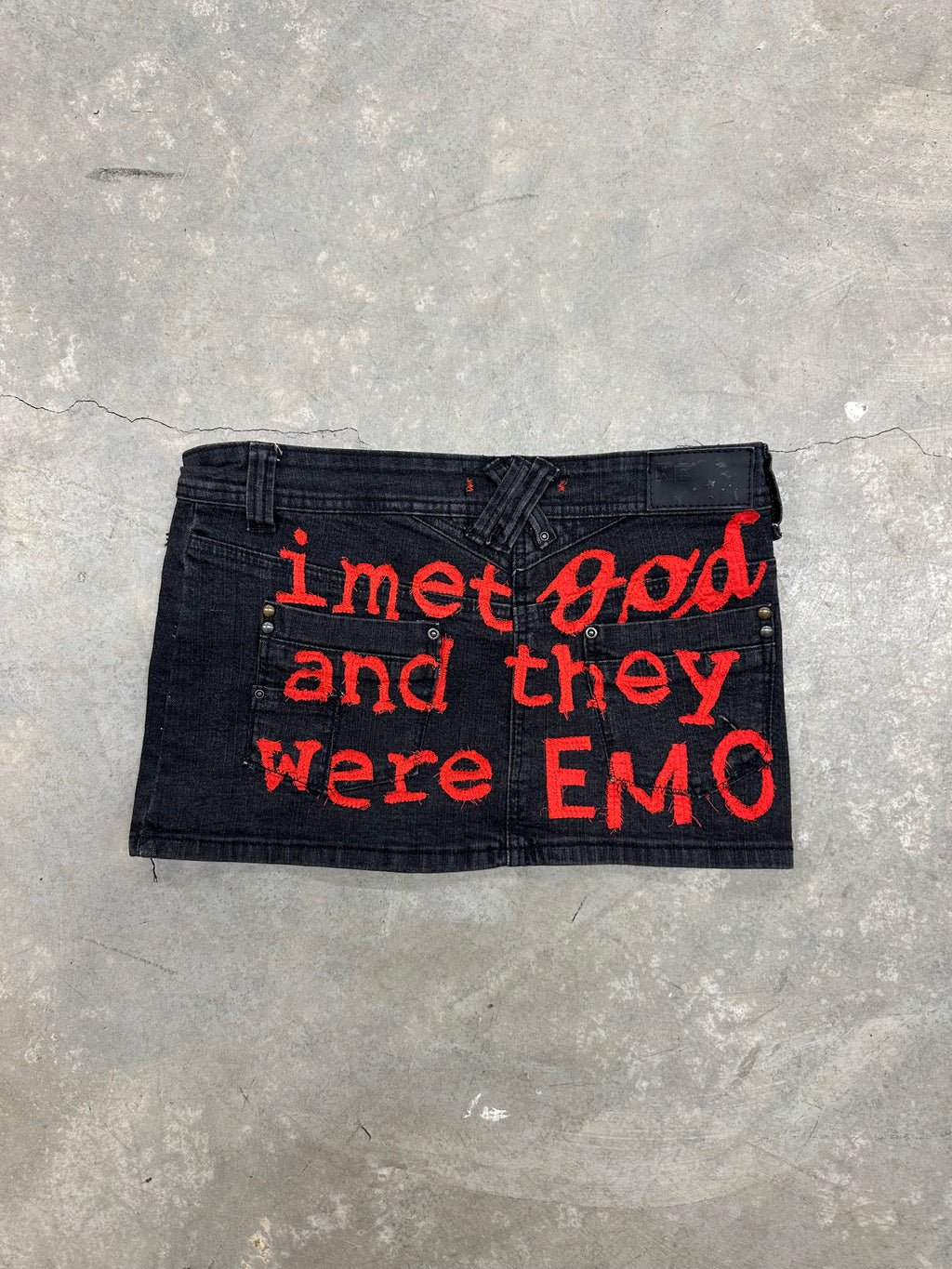 'I MET GOD' SKIRT